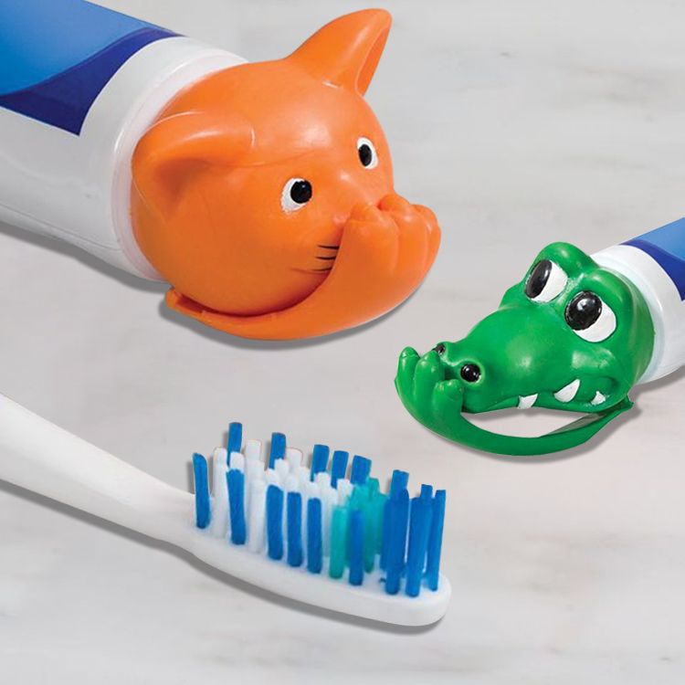 Cartoon Toothpaste dispenser Topper Cap