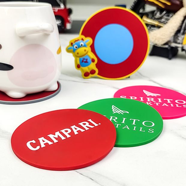 Custom Silicone PVC Drink Tea Coffee Souvenir Coaster