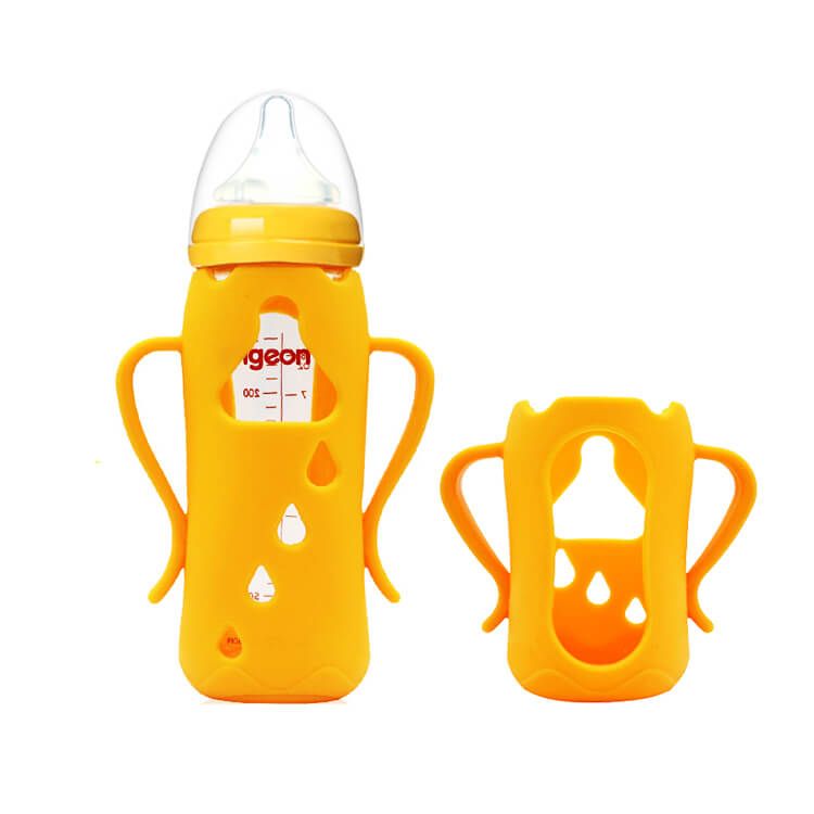 Silicone baby bottle sleeve